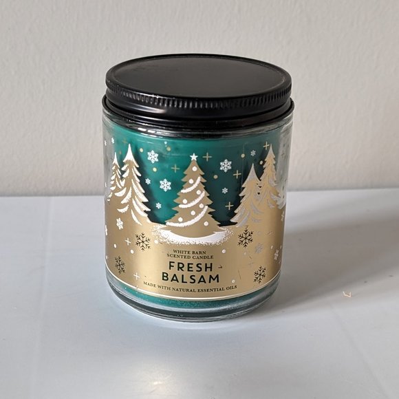 Bath and Body Works Fresh Balsam 7 oz Single Wick - Picture 1 of 3